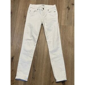 PAIGE Skyline Ankle Peg Womens White Denim Jeans Size 26